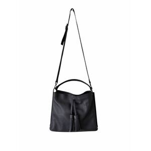 Vittoria Napoli NEW Leather Boho Crossbody Top Handle Bag Purse Gray